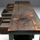 Rustic Industrial Workbench, France, Early 20th Century