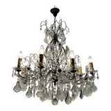 Large Crystal Beaded Chandelier 1950’s