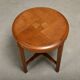 Dutch Art Deco Amsterdam School side table of solid and veneered oak