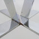 Prototype pedestal table, stool, sofa end, chrome metal and stainless steel German design