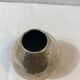 Hammered silver metal vase