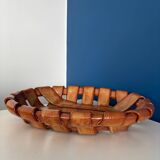 Italian woven ceramic fruit bowl, 1960