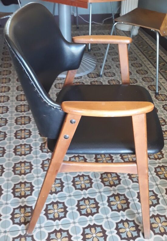 Fauteuil Bridge Pays-Bas Cess Braakman, années 50