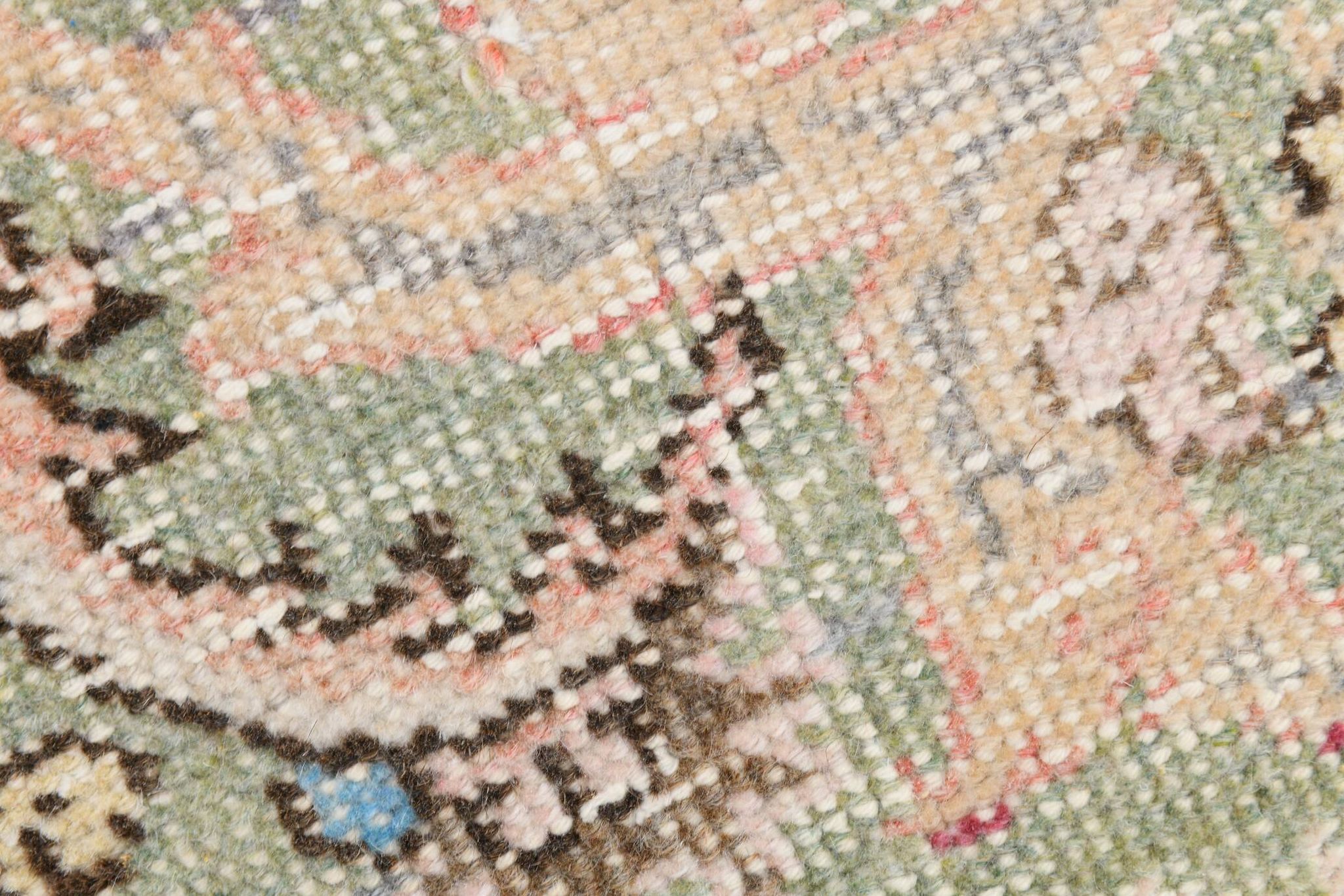 4x8 Pink & Navy Blue Vintage Rug 137x256Cm SK 6302