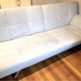 Smala canapé by cinna modular convertible in white leather - ligne roset