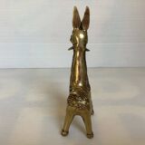 Zoomorphic brass ring ring