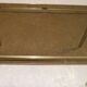 Smoked glass and gold aluminum table from the 70s/80s
