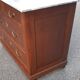 Commode chêne et marbre début XXème