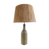 Vintage stoneware and rope lamp