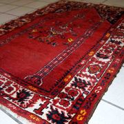 Old turkish carpet anatolian handmade 79cm x 112cm 1940s, 1c563