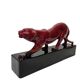 French Ceramic Art Deco Statue Of A Panther 1930s