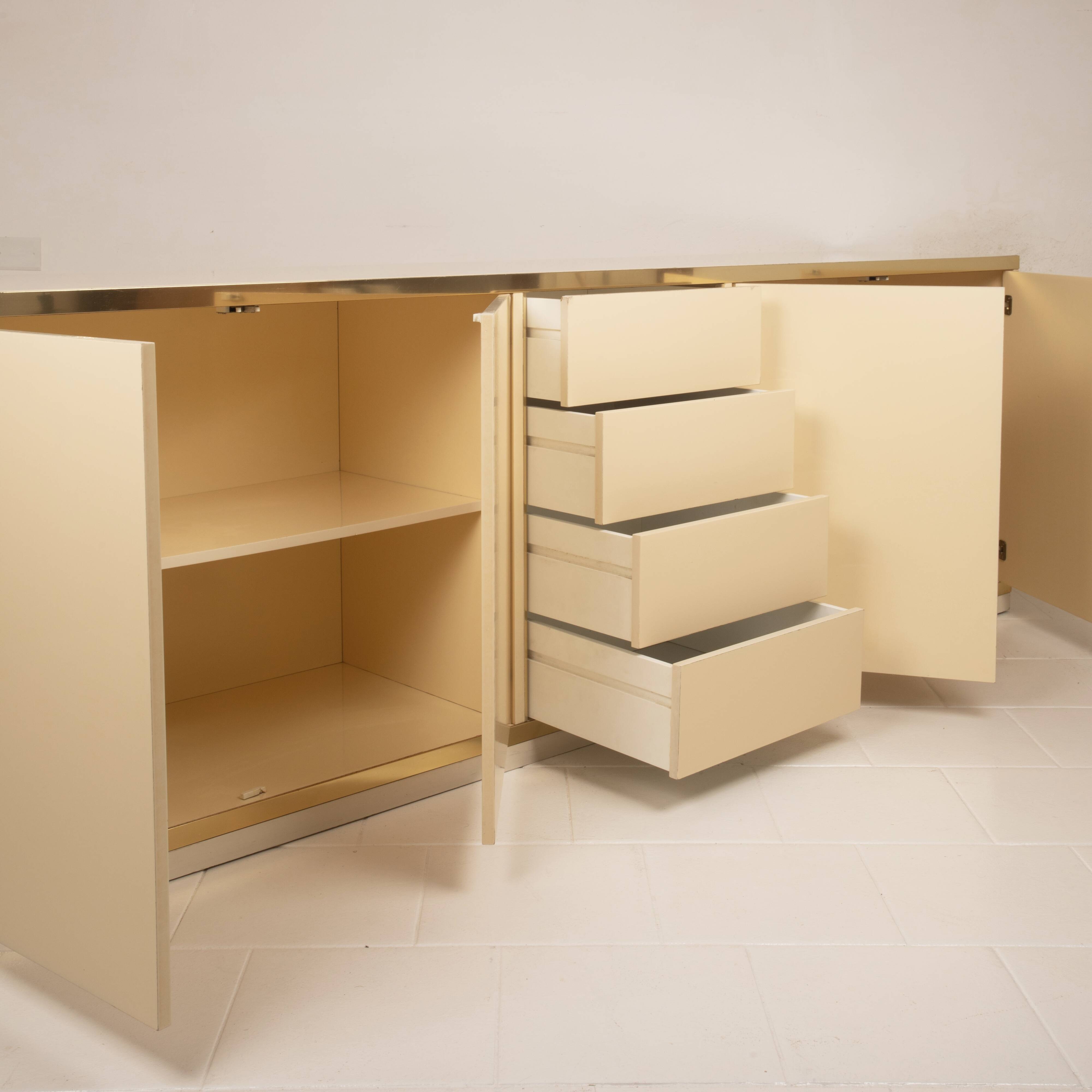 Willy Rizzo Hollywood Regency Sideboard for Mario Sabot 1970