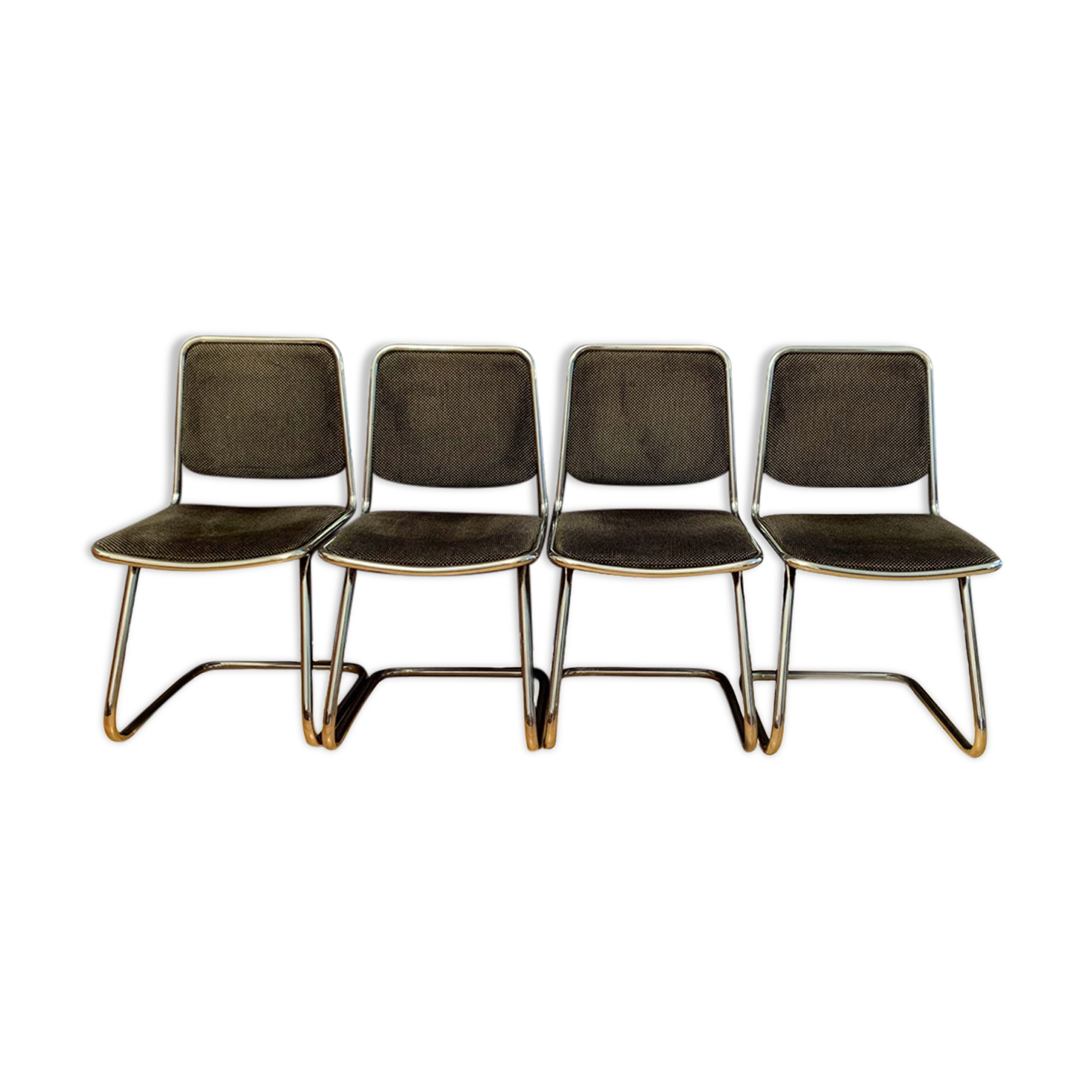 Ensemble de quatre chaises, Taro, Italie, années 1970.
