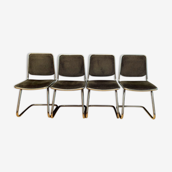 Set of four chairs, Taro, Italy, 1970s.