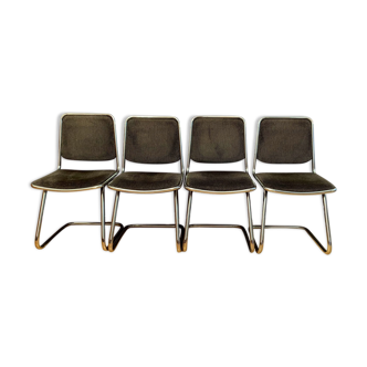 Set of four chairs, Taro, Italy, 1970s.