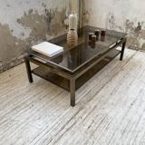 Table basse laiton attribuée à Guy Lefevre pour maison Jansen