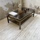 Brass coffee table attributed to Guy Lefevre for Maison Jansen