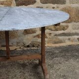 Nineteenth century zinc harvest table or winemaker