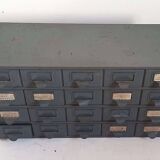 Metal workshop cabinet with 20 drawers, width 69 cm
