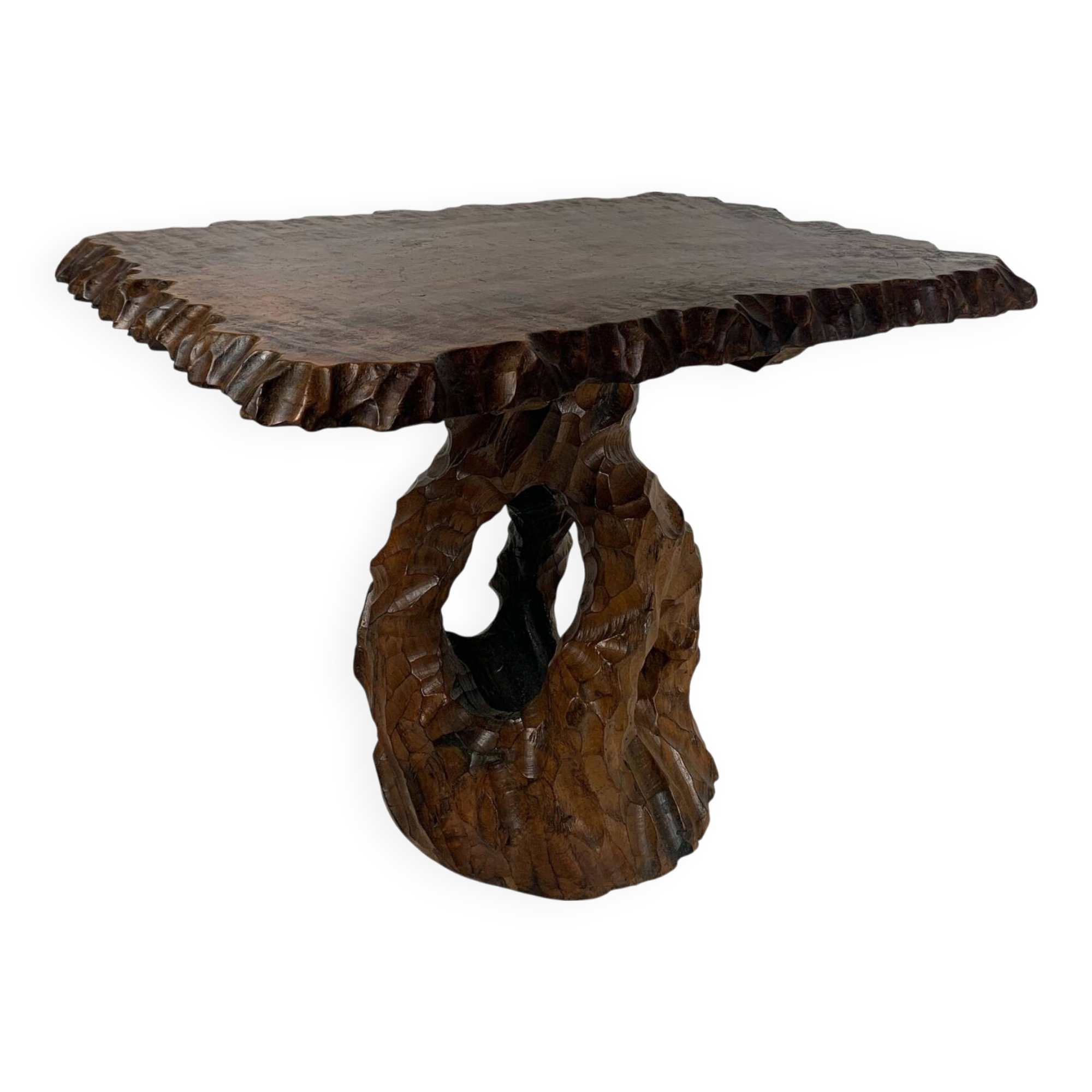 Biomorphic brutalist organic side table, Dutch 1960s