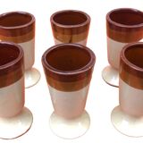 6 Mazagrans Basque Enamelled ceramic