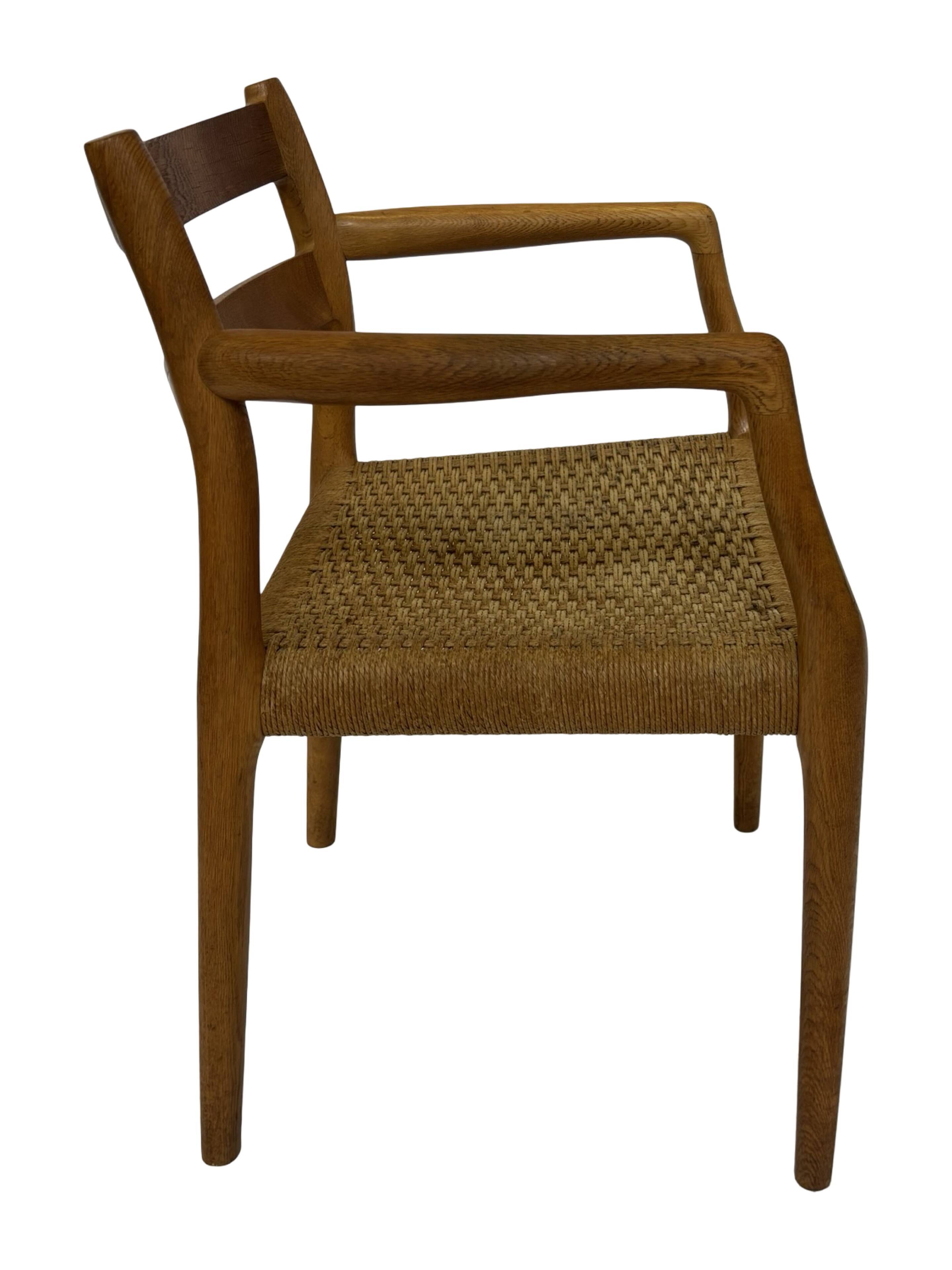 Vintage Niels Otto Moller Armchair Model 67 in Oak Danish Design