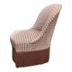 Vintage chocolate velvet toad armchair