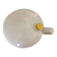 Bouteille en grès émaillé blanc vintage