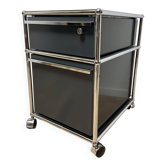 USM Haller wheeled cabinet in Anthracite Grey