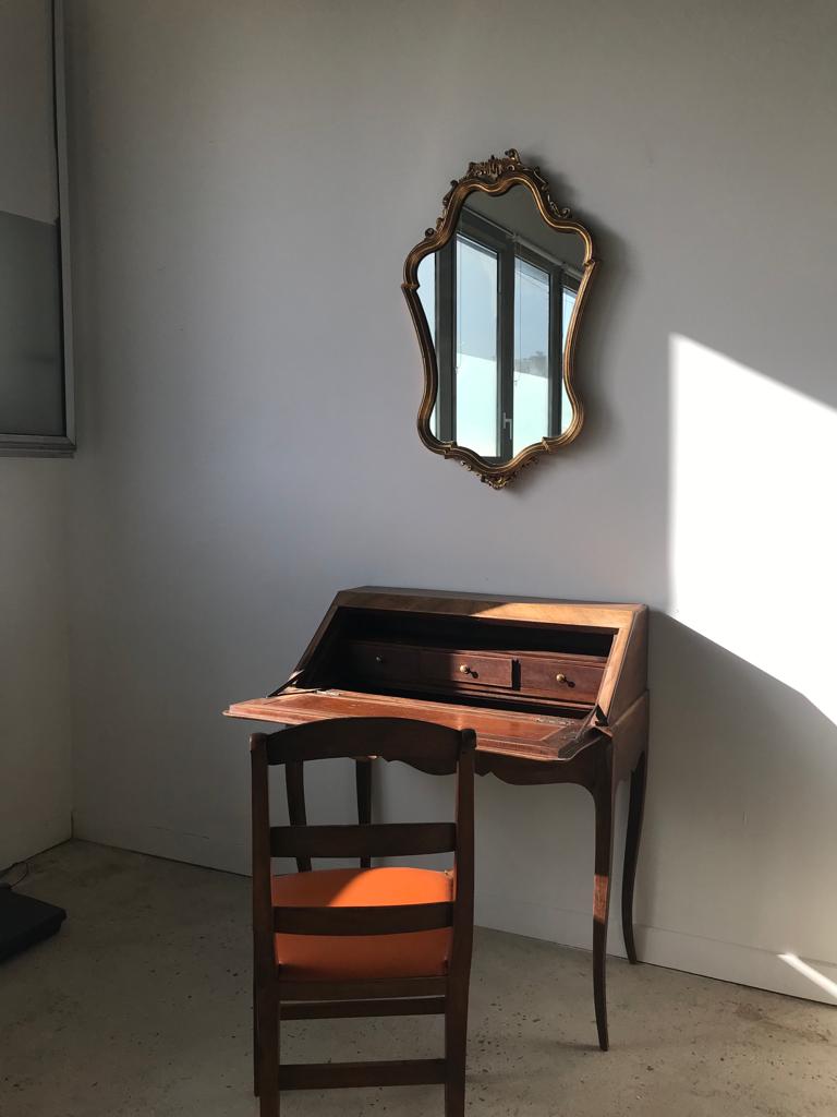 Gilded mirror louis XV H style:82cm