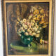 Oil on canvas painting C. Van Roose, still life