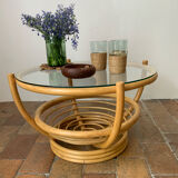 Rattan coffee table