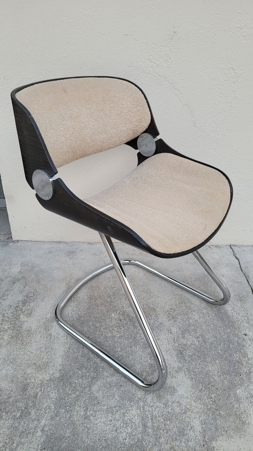 Fauteuil design style Étienne Fermigier 1970 vintage