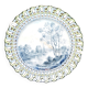 Painted collector's plate with openwork edge epinal by henri schmitt 1900