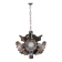 1970s Chandelier with Murano Glass Shades,Italy
