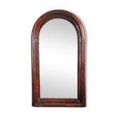 Dark rattan mirror