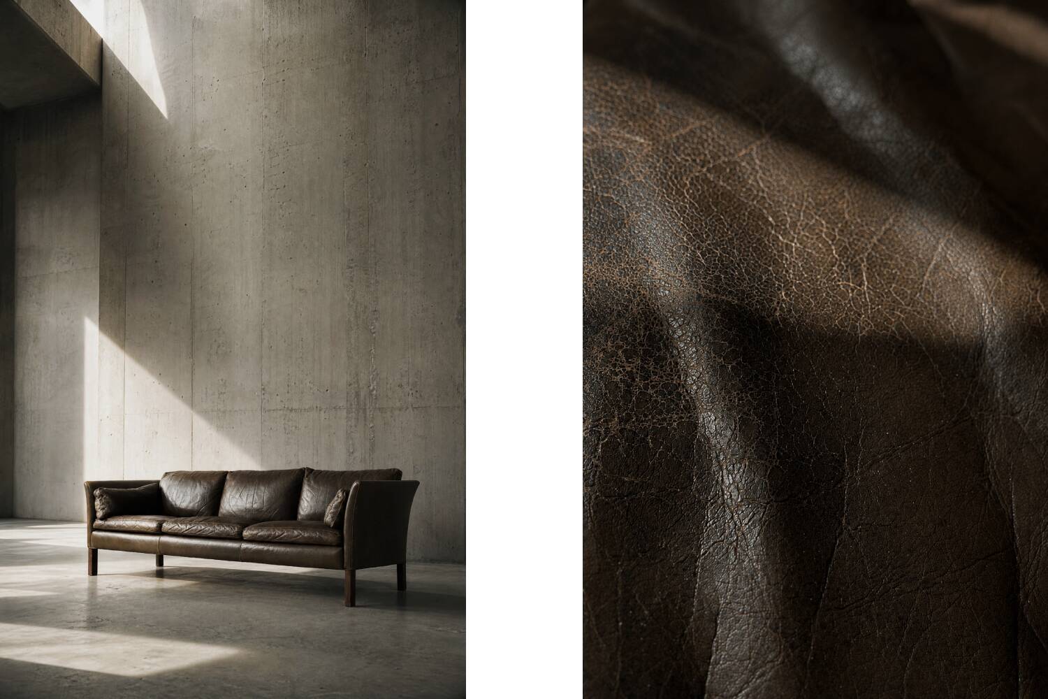 Mid-Century Modern Vintage Leather Cromwell Sofa by Arne Norell, 1960s