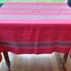 Nappe basque vintage vermillon 170X140 et 5 serviettes
