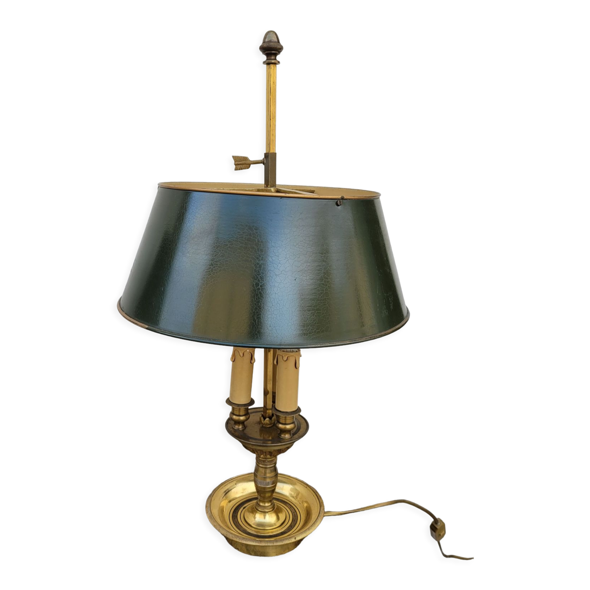 Lampe bouillotte style empire en bronze