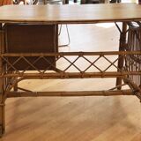 1960s Rattan Desk