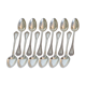 12 spoons in silver metal Alfénide