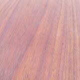 Pedestal table art deco round wood coffee table