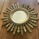70'S golden resin sun mirror