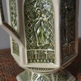 Decorative pitcher/sculpture in ceramic signed JMS