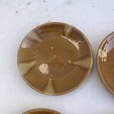 6 small vintage ceramic plates from the 1960s.