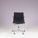 2000s desk chair model EA118, chrome base with black hopsack upholstery and aluminium armrests / Charles & Ray Eames / Vitra, Germany
