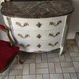 Patinated chest of drawers Louis XV style