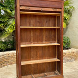 Filing cabinet with curtain