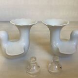 Eight bird candlesticks from Bavaria and Arzberg, Germany