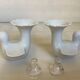 Eight bird candlesticks from Bavaria and Arzberg, Germany